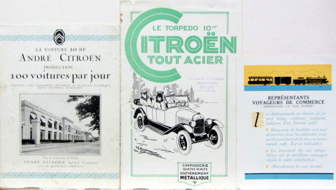 Couverture de CITROEN 10 HP CATALOGUES AU CHOIX