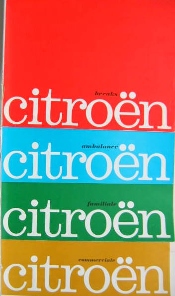 Couverture de 1963 CITROEN DS  19 BREAK FAMILIALE COMMERCIALE AMBULANCE  CATALOGUE AU CHOIX