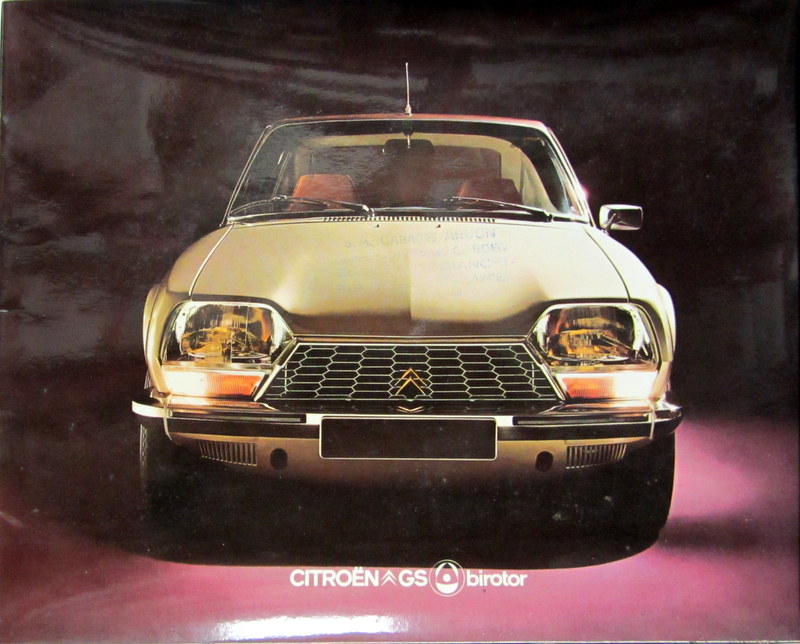 Couverture de 1974-2 CITROEN GS BIROTOR CATALOGUE