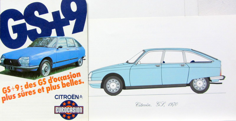 Couverture de CITROEN GS OCASSION DE DU 8-78 ET DESSIN DE 1970 AU CHOIX