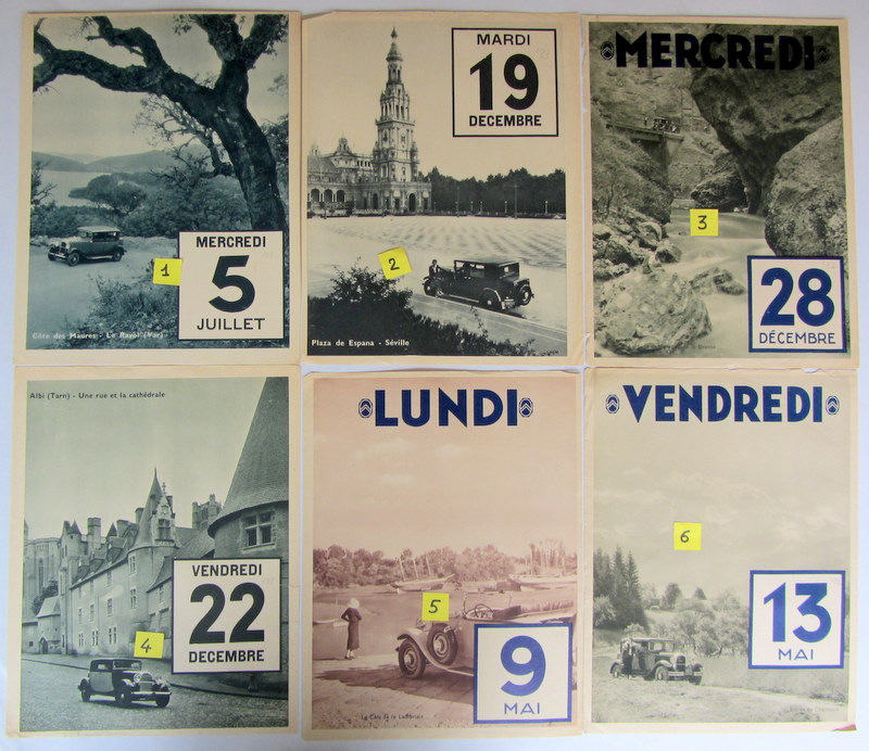 Couverture de CITROEN PAGES DE CALENDRIER AVEC C4 OU C6