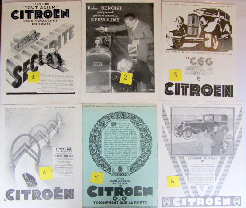 Couverture de CITROEN PUBLICITE C4 C6 DECOUPEE DANS LES REVUES D'EPOQUE