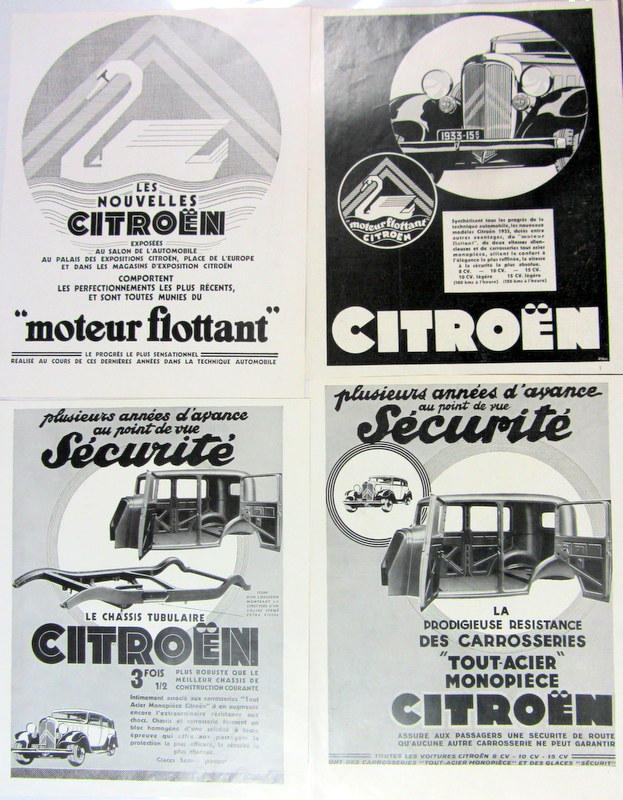 Couverture de CITROEN ROSALIE DECOUPAGE DE REVUES D'EPOQUE