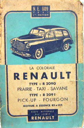 Couverture de COLORALE R2090 R2091 MOTEUR LATERAL
 LIVRET D'ENTRETIEN 1951