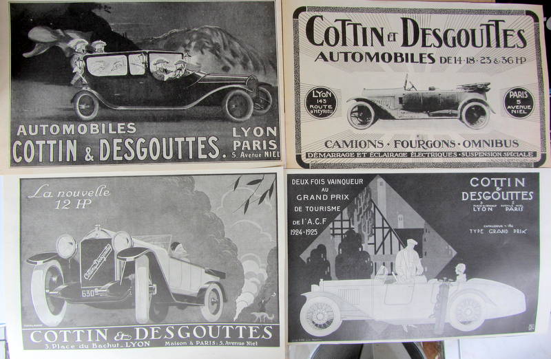 Couverture de COTTIN DESGOUTTES  A LYON DECOUPAGE DE REVUES D'EPOQUE