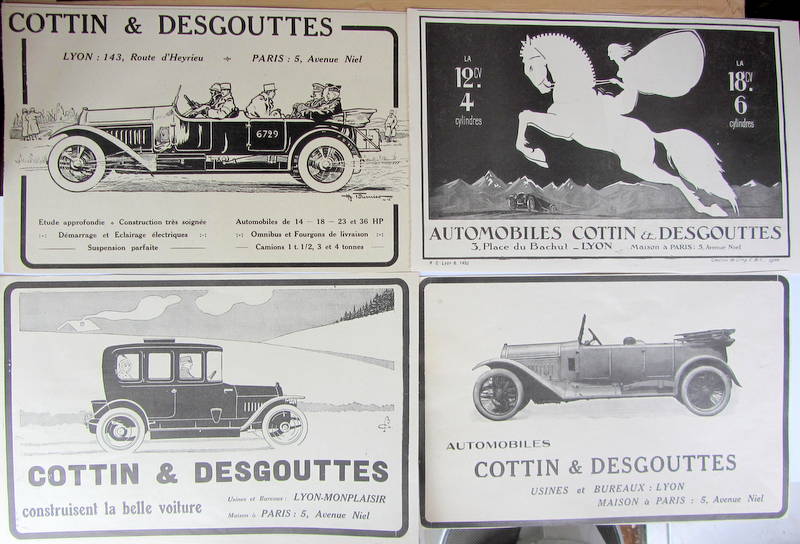 Couverture de COTTIN DESGOUTTES  A LYON DECOUPAGE DE REVUES D'EPOQUE