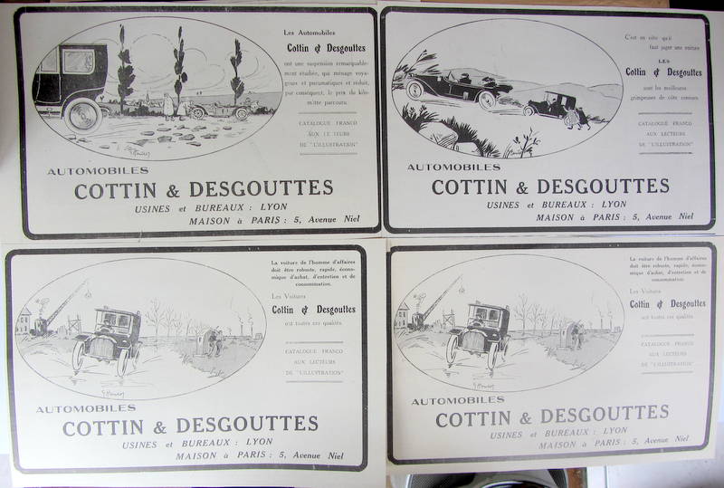 Couverture de COTTIN DESGOUTTES  A LYON DECOUPAGE DE REVUES D'EPOQUE