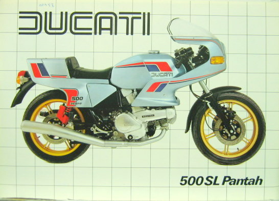Couverture de DUCATI 500 SL PANTAH PROSPECTUS EN FRANCAIS