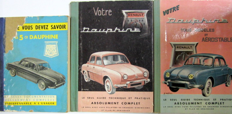 Couverture de RENAULT DAUPHINE GUIDE DE VOTRE VOITURE