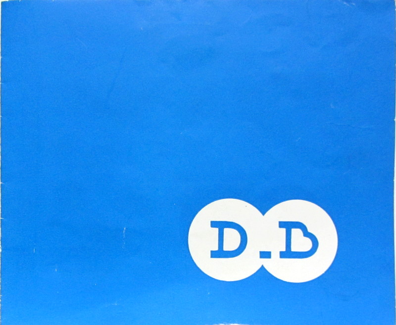 Couverture de 1955 AUTOMOBILE DB COACH DEPLIANT
1468 CM3