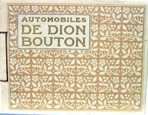 Couverture de 1912 DE DION BOUTON