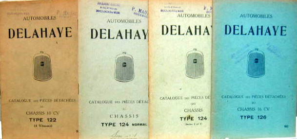 Couverture de DELAHAYE CHASSIS 122-124-126 CATALOGUE DES PIECES DETACHEES AU CHOIX
CATALOGUE DE PIECES DETACHEES
