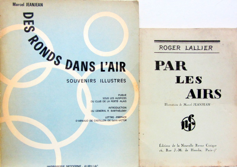 Couverture de 1967 DES RONDS DANS L'AIR SOUVENIRS ILLUSTRES  DE M.JEANJEAN SUR 14-18 ET ENSUITE AVEC SES DESSINS DEDICACE - PAR LES AIRS DE R.LALLIER EDITION NUMEROTEE DESSINS DE JEANJEAN