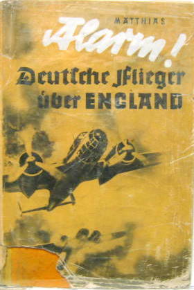 Couverture de 1940 ALARM ! DEUTCHE JFLIEGER UBER ENGLAND EN ALLEMAND