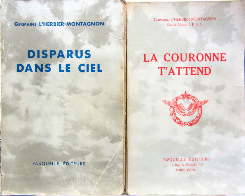 Couverture de DISPARUS DANS LE CIEL - LA COURONNE T'ATTEND DE GERMAINE L'HERBIER MONTAGNON