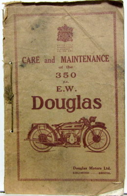 Couverture de DOUGLAS 350 CC EW CARE AND MAINTENANCE EN ANGLAIS