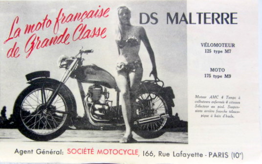 Couverture de DS MALTERRE 125 CM3 TYPE M7 ET 175 TYPE M9 PROSPECTUS