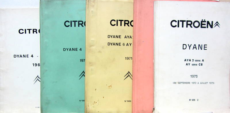 Couverture de 1969-1973 CITROEN DYANE AIDE MEMOIRE TECHNIQUE