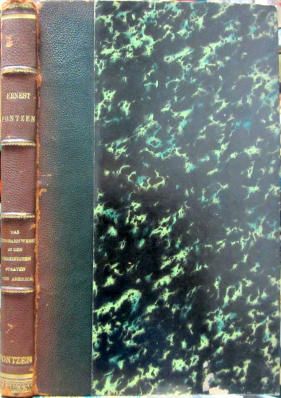 Couverture de 1877 DAS EISENBAHNWESEN IN DER VEREINIGTEN STAATEN VON AMERIKA MIT BESONDERER BERTICKSICHTIGUNG DE E.PONTZEN