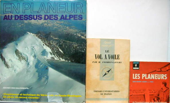Couverture de EN PLANEUR AU DESSUS DES ALPES EXPERIENCE ET TECHNIQUE - LE VOL A VOILE - LES PLANEURS AU CHOIX