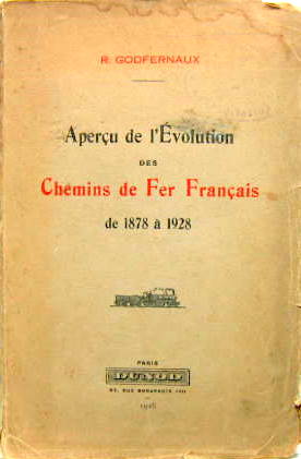 Couverture de 1878-1928 APERCU DE L'EVOLUTION DES CHEMINS DE FER FRANCAIS DE R.GODFERNAUX