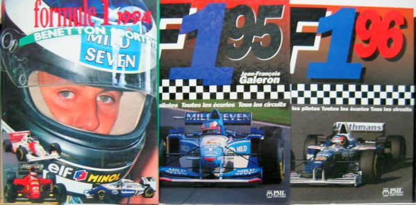 Couverture de 1994-1995-1996  FORMULE 1 PML AU CHOIX
