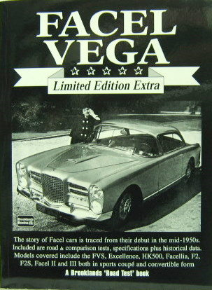 Couverture de FACEL VEGA LIMITED EDITION EXTRA ROAD TEST EN ANGLAIS