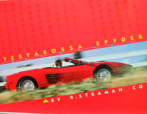 Couverture de FERRARI TESTAROSSA SPYDER R.STRAMAN CO CATALOGUE