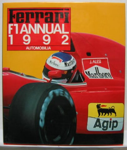 Couverture de 1992 FERRARI F1 ANNUAL EN FRANCAIS ANGLAIS ITALIEN