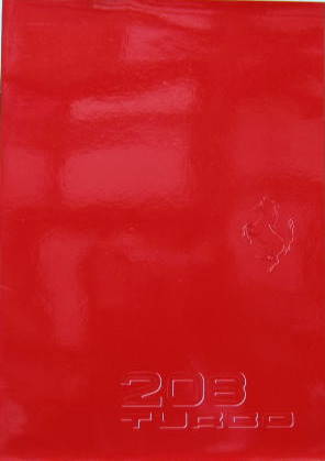 Couverture de 1982 FERRARI 208 TURBO CATALOGUE EN ITALIEN