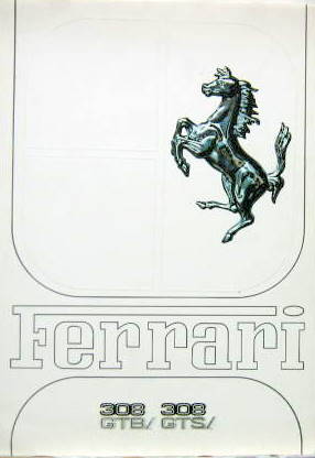 Couverture de 1981 FERRARI 308 GTBI ET GTSI CATALOGUE