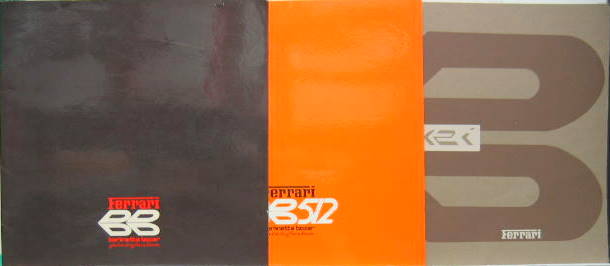 Couverture de 1973-1983 FERRARI BB BB512 CATALOGUE AU CHOIX