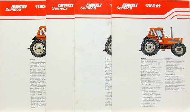Couverture de FIAT SOMECA 1180-1180DT-1380-1380DT-1580-1580DT-1880DT  CATALOGUE