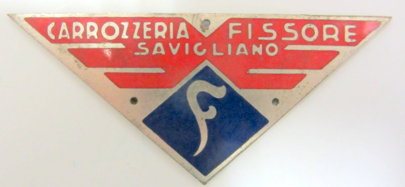 Couverture de CARROSSERIE FISSORE SAVIGLIANO INSIGNE NEUF D'ORIGINE