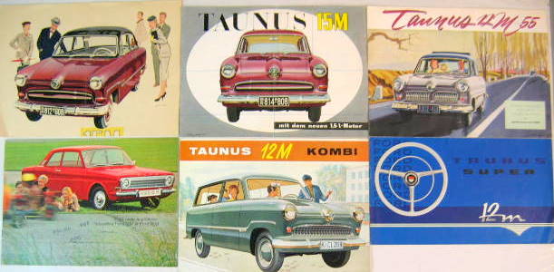Couverture de FORD TAUNUS 12 M 15 M CATALOGUE AU CHOIX