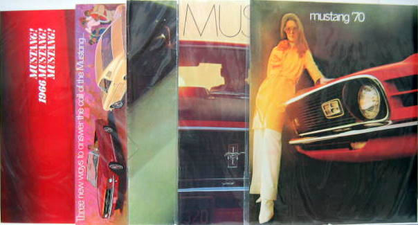 Couverture de 1965 A 1970  FORD MUSTANG CATALOGUE FAC SIMILE EN ANGLAIS