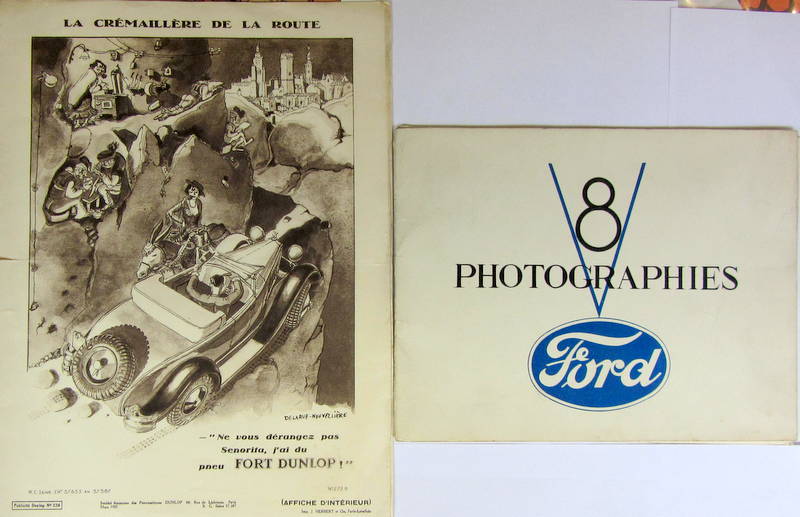 Couverture de FORD A AFFICHE D'INTERIEUR 1931 DESSIN DELA RUE NOUVELLIERE - RECEUIL DE PHOTOS V8 48