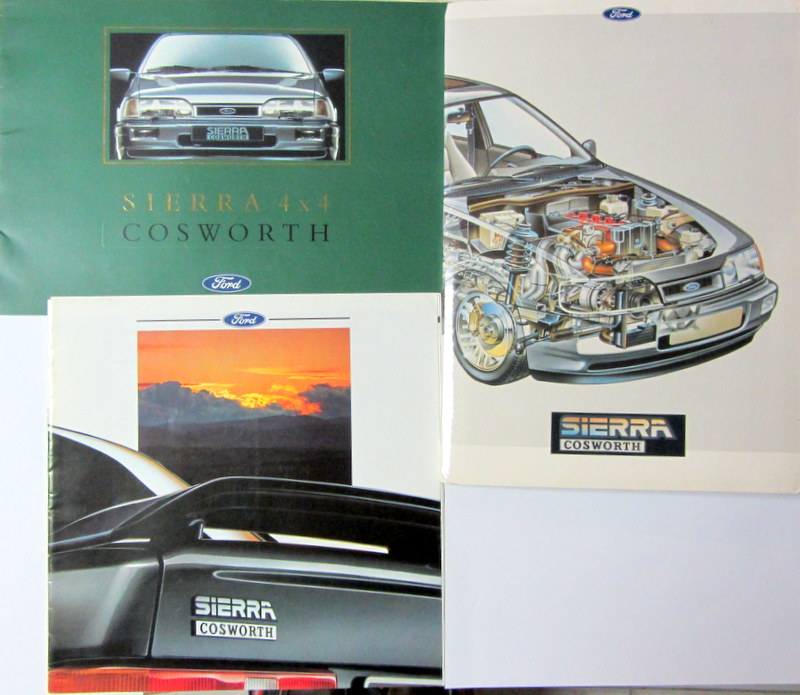 Couverture de FORD SIERRA COSWORTH ET 4X4 CATALOGUE DOSSIER DE PRESSE