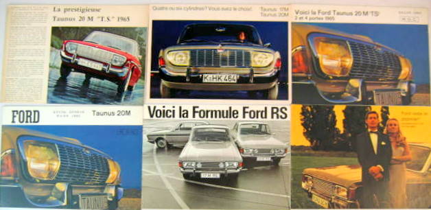 Couverture de FORD TAUNUS 20 M CATALOGUE AU CHOIX
