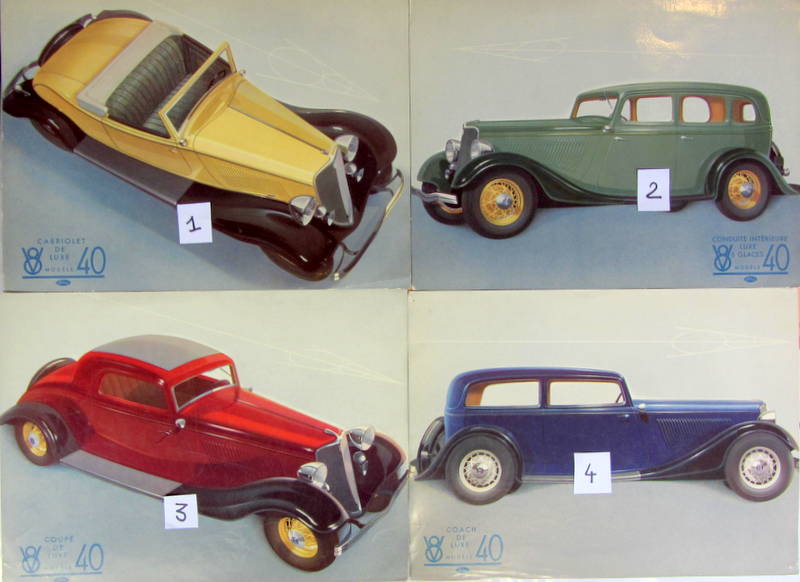 Couverture de FORD V8 40 PLANCHES ORIGINALES