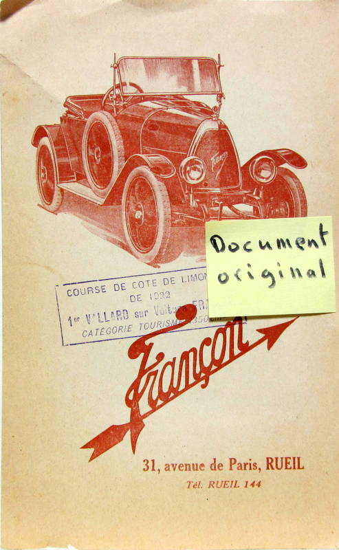 Couverture de FRANCON A RUEIL CATALOGUE