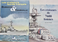 Couverture de CROISEURS LOURDS FRANCAIS DUQUESNE ET TOURVILLE _ COISEURS DE 7600 TONNES