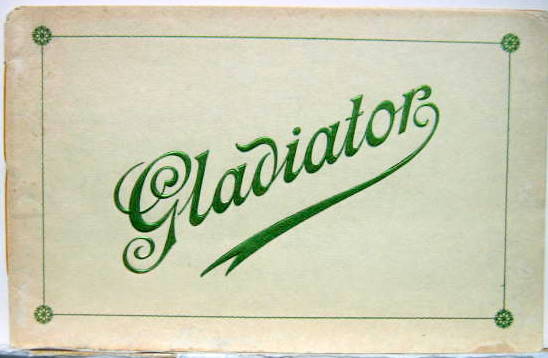 Couverture de 1905 GLADIATOR CATALOGUE