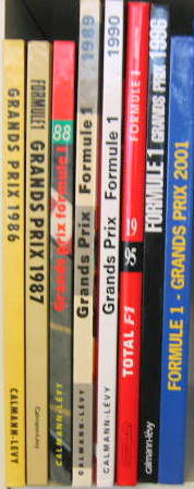 Couverture de 1986 A 2001 GRANDS PRIX FORMULE 1 CALMAN-LEVY AU CHOIX