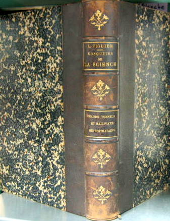 Couverture de 1888 ENVIRON GRANDS TUNNELS ET RAILWAYS METROPOLITAINS LES CONQUETTES DE LA SCIENCE DE L.FIGUIER