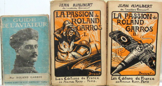 Couverture de 1913 GUIDE DE L'AVIATEUR LA PASSION DE ROLLAND GARROS VOLUMES 1 ET 2 AU CHOIX