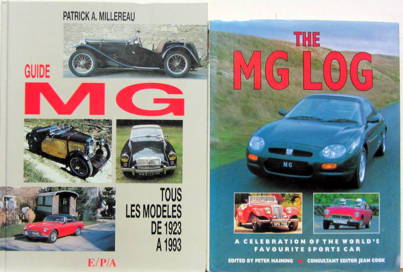 Couverture de GUIDE MG TOUS LES MODELES DE 1923 A 1993 DE P.A MILLEREAU - MG LOG