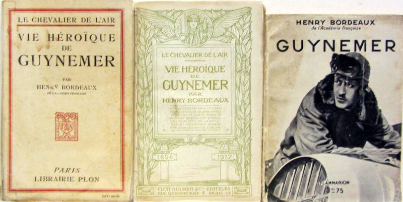 Couverture de LA VIE HEROIQUE DE GUYNEMER - GUYNEMER DE H.BORDEAUX