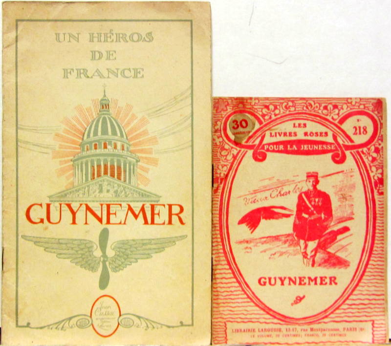 Couverture de UN HEROS DE FRANCE GUYNEMER - GUYNEMER LES LIVRES ROSES DE G.THOMAS