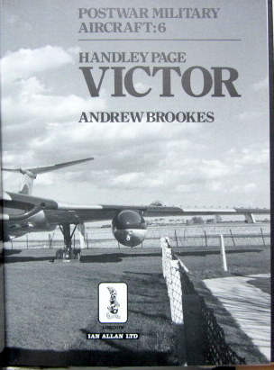 Couverture de HANDLEY PAGE VICTOR EN ANGLAIS
